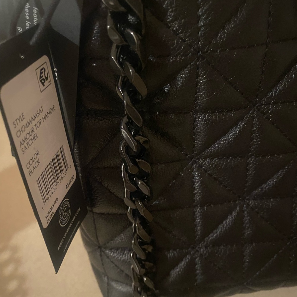 Rebecca Minkoff Black Quilted Crossbody Bag - Picture 5 of 10